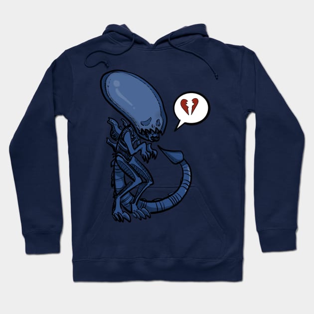 Xenomorphs need love too Hoodie by Az